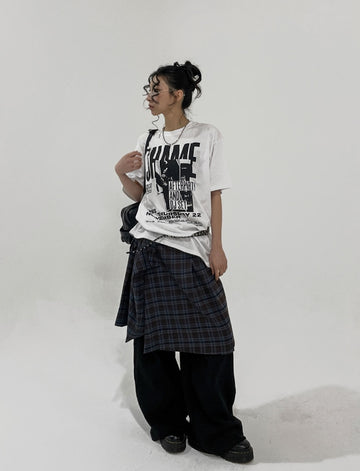 After printing loose fit short sleeves